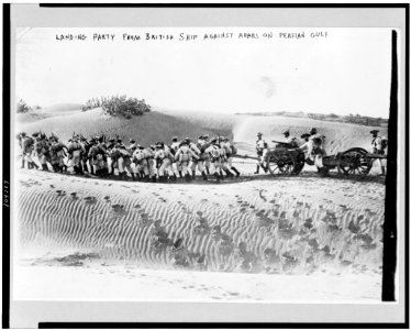 Landing party from British ship against Arabs on Persian Gulf LCCN92501020