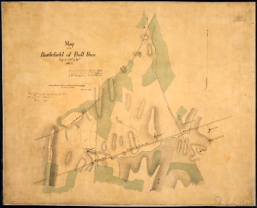 Map of the Battlefield of Bull Run, August 29th & 30th, 1862. Surveyed by order of Maj. Gen. Sigel and under... - NARA - 305590