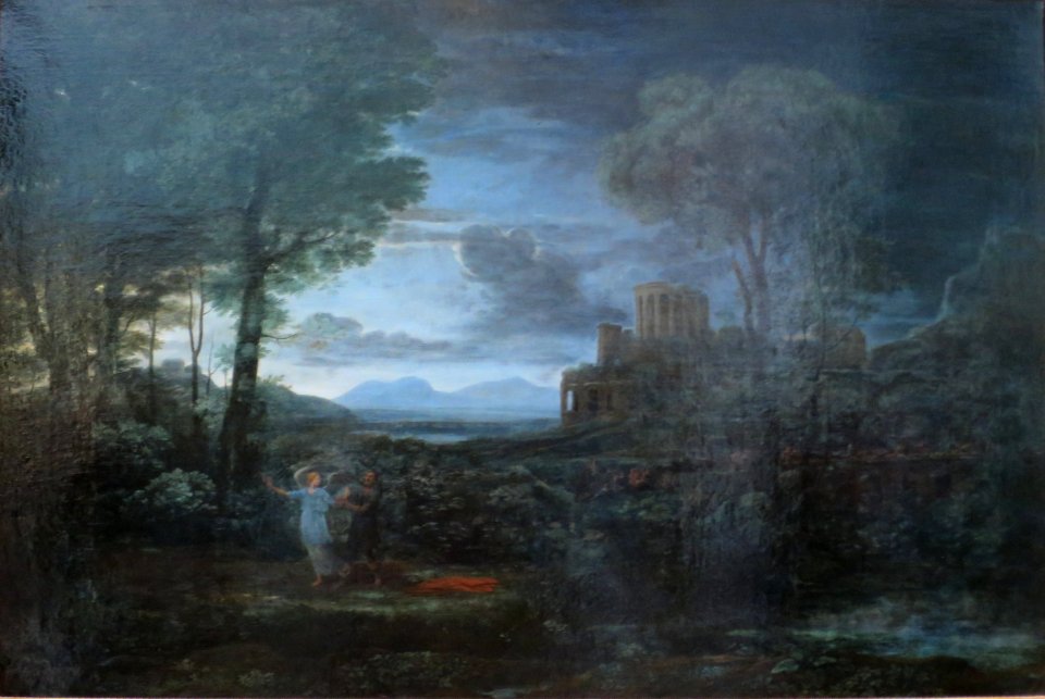 Landscape with Jacob Wrestling with the Angle (The Night) by Claude Lorrain
