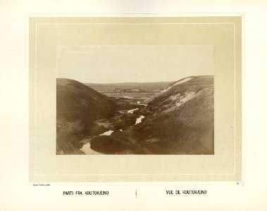 Landskap med elv og fjell i Kautokeino - Norsk folkemuseum - NF.15006-016 photo