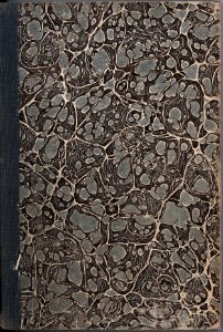 Marbled paper from cover of Horatius ed. Orelli (ed. min. Zürich 1843) photo