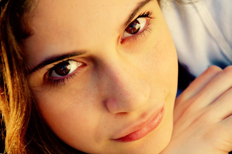 Young portrait face