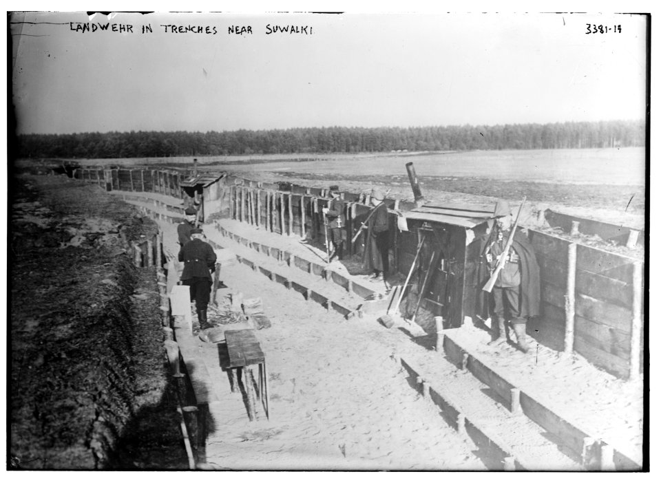 Landwehr in trenches near Suwalki LCCN2014698441