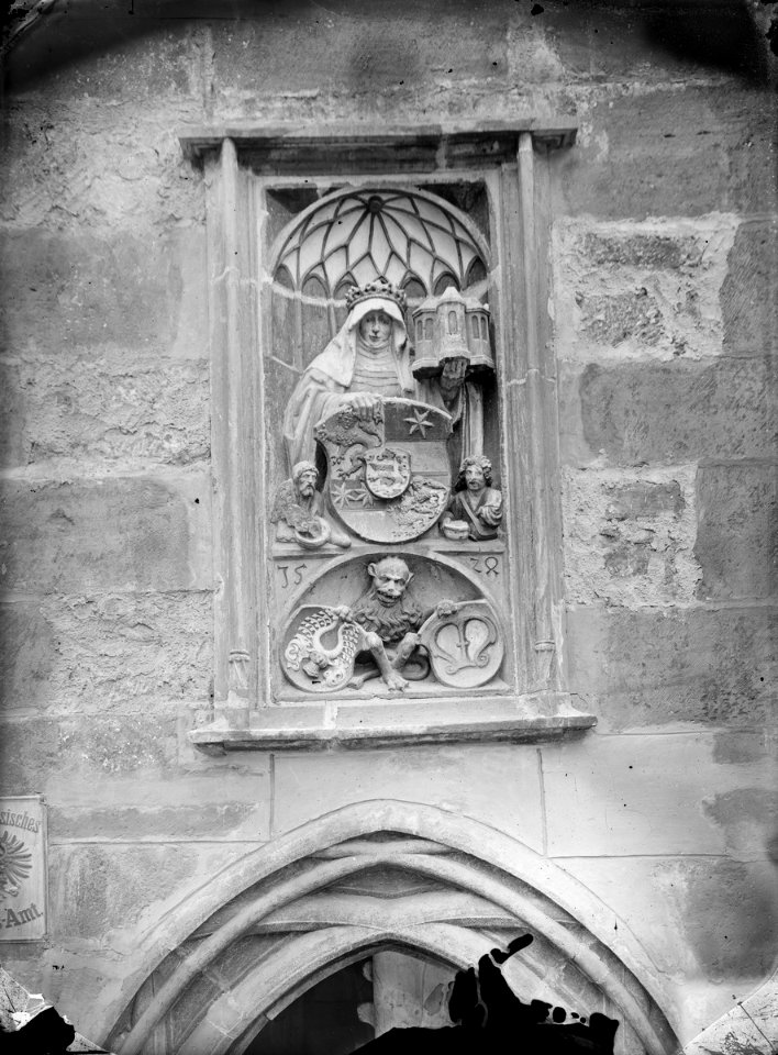 Marburg Rathaus Elisabeth-Relief Ludwig Bickell