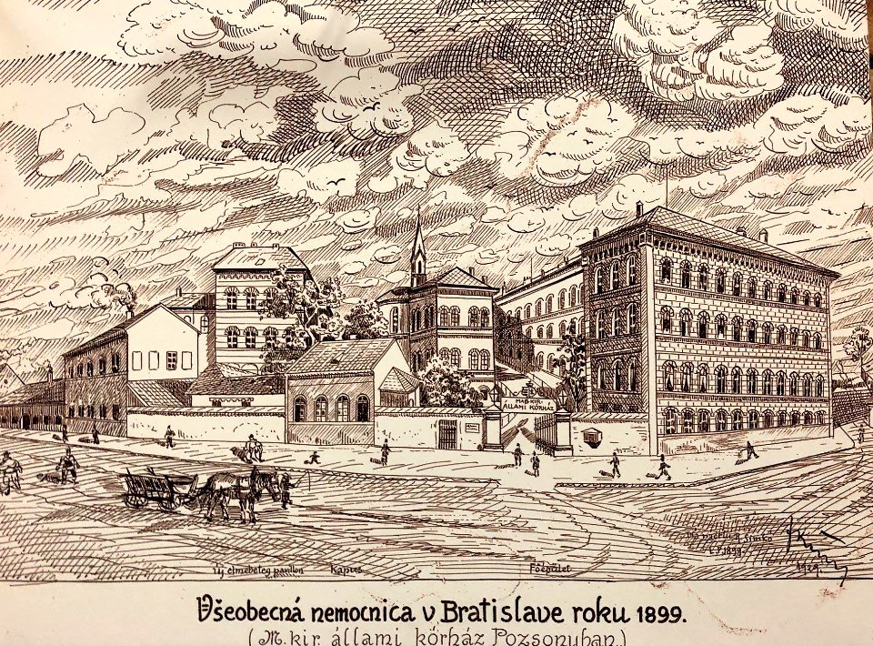 Landesspital in Preßburg (Zustand 1899)