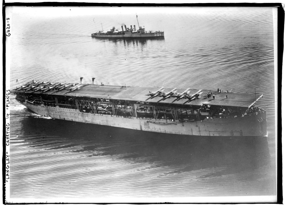 LANGLEY carrying 14 planes LCCN2014718681