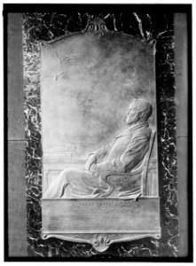 LANGLEY, SAMUEL PIERPONT. SECRETARY, SMITHSONIAN INSTITUTE. MEMORIAL TABLET IN ENTRANCE OF SMITHSONIAN LCCN2016864574