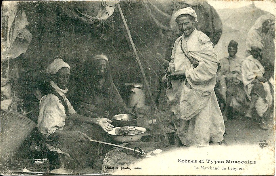 Marchands de beignets Maroc 1919