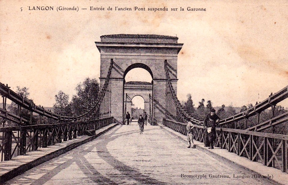 Langon - pont suspendu 4