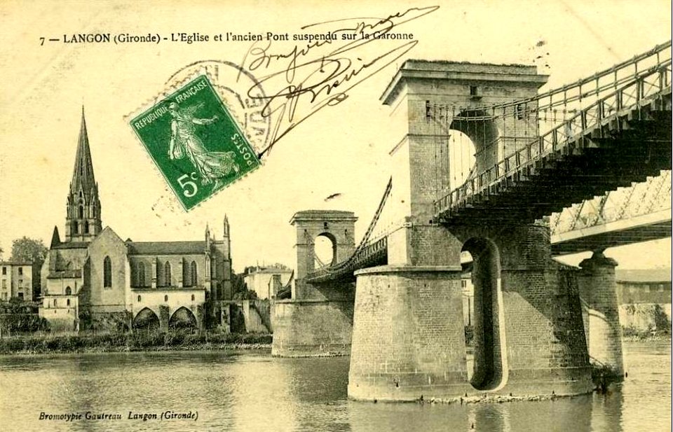 Langon - pont suspendu 1