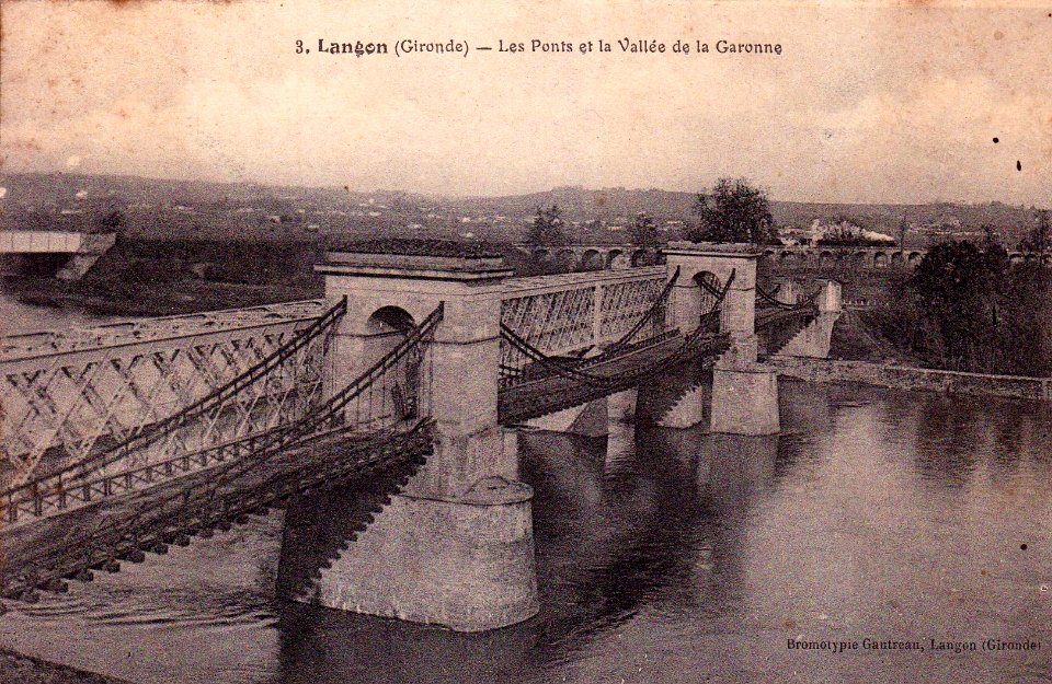 Langon - pont suspendu 6