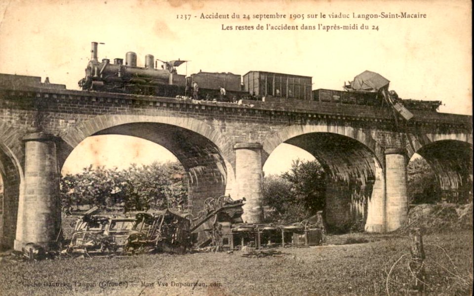 Langon - Viaduc (accident du 24 septembre 1905) 2