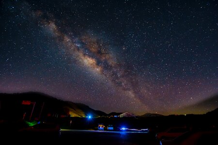 Taiwan hehuan mountain galaxy night view