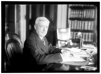 LANSING, ROBERT. SECRETARY OF STATE, 1915-1920. AT DESK LCCN2016867159