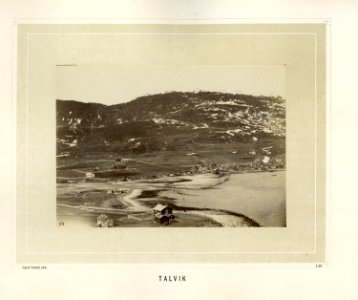 Landskap i Talvik i Finnmark - Norsk folkemuseum - NF.15006-142