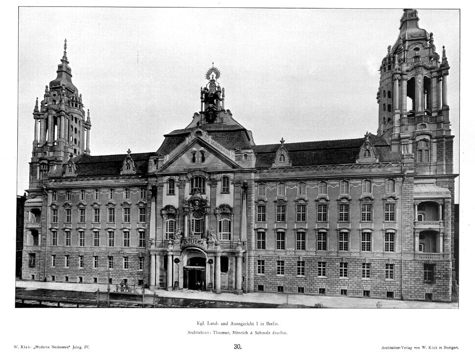 Landgericht I Berlin Architekten Thoemer, Mönnich & Schmalz