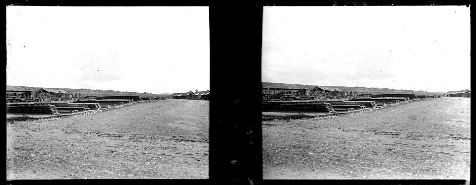Lanvrecourt (Landrecourt). Dépôt de munitions - Fonds Berthelé - 49Fi353