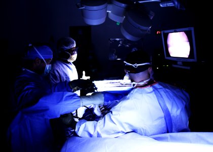 Laparoscopic surgery in Afghanistan 141130-N-JY715-518