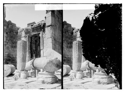 Large columns at entrance to Temple of Jupiter LOC matpc.11408