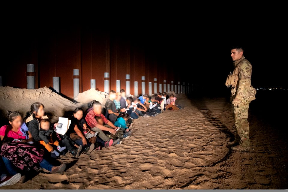 Large groups of illegal aliens were apprehended by Yuma Sector Border Patrol agents near Yuma, AZ on June 4, 2019