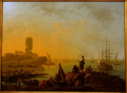 Landscape by Jean Pillement, 1782, oil on canvas - Museu Nacional de Soares dos Reis - Porto, Portugal - DSC00583 photo