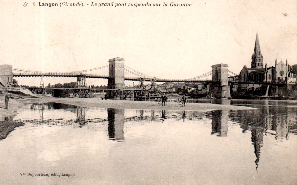 Langon - pont suspendu 3