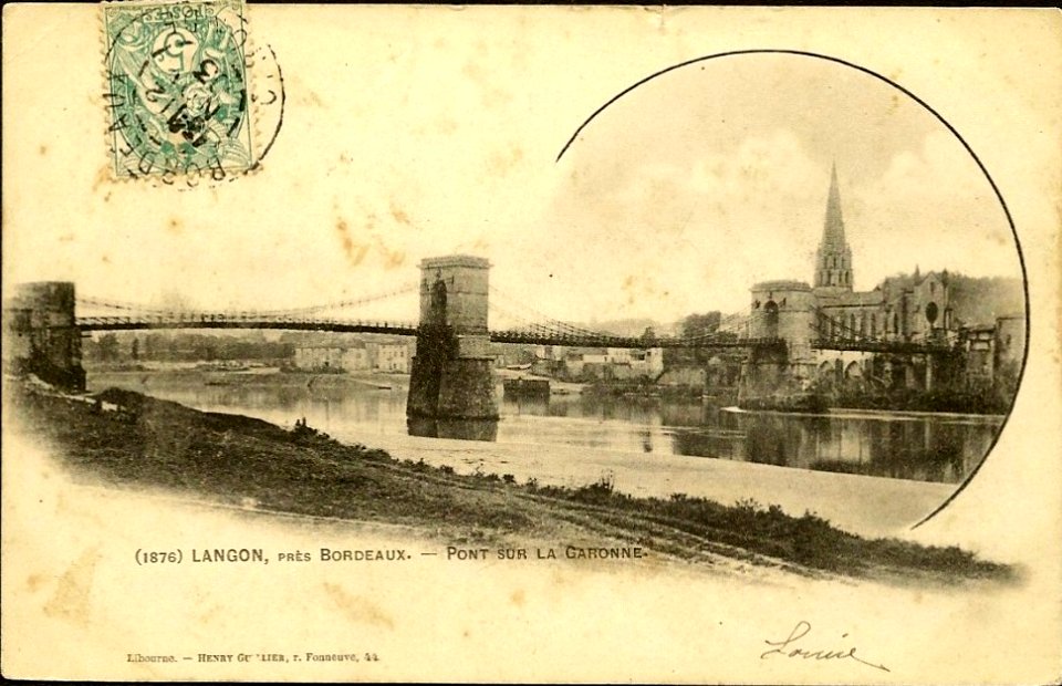 Langon - pont suspendu 7