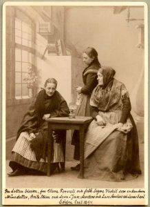 Lars Anders och Jan Anders och deras barn, Södra teatern 1894. Rollporträtt - SMV - H10 002