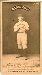 Larry Corcoran, Indianapolis Hoosiers, baseball card portrait LCCN2007686540