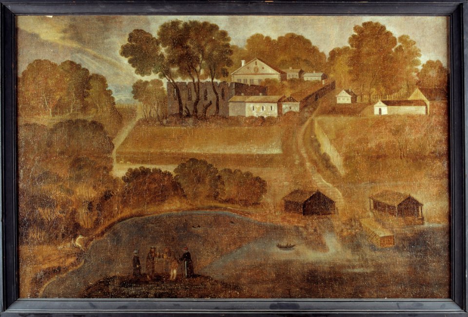 Landskap. Halsenöy kloster, Norge - Skoklosters slott - 4798