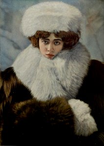 Lantelme,automobile coat, Les Modes, November 1908