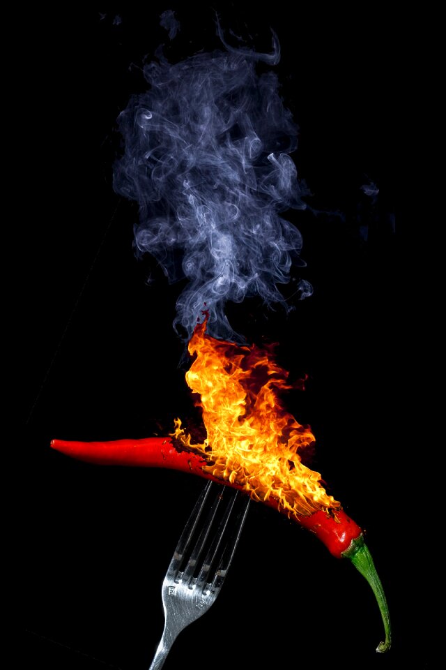 Burn hot smoke