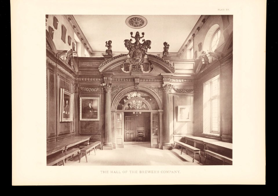 Later Renaissance The Hall of the Brewers Company Plate 15 0132