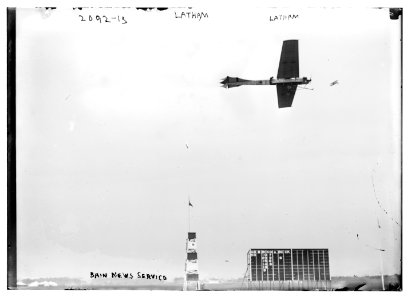 Latham. Plane flying. LCCN2014688647