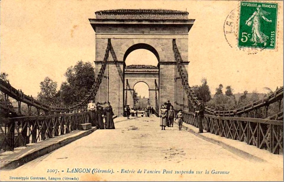 Langon - pont suspendu 5