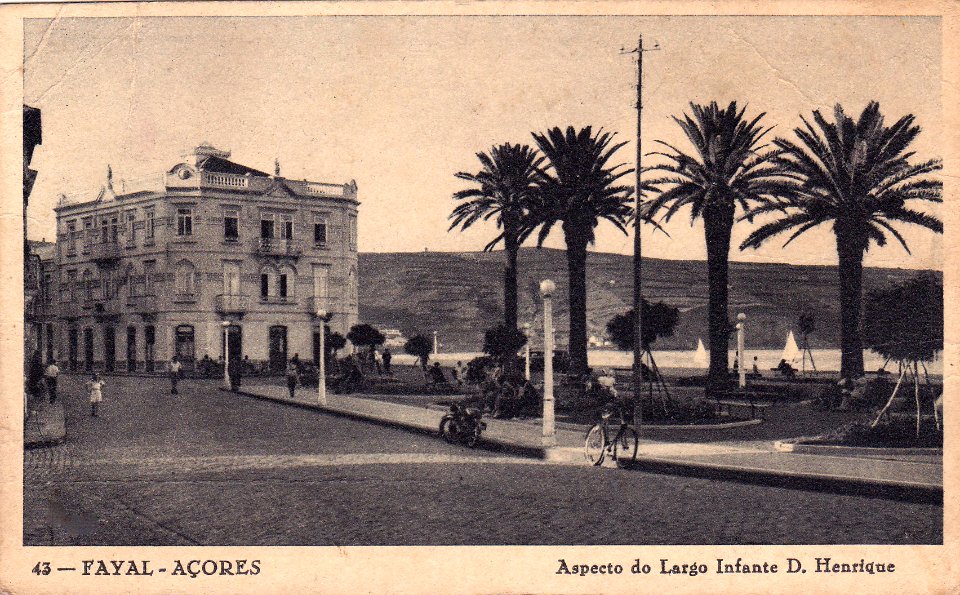 Largo Infante D. Henrique, Horta, ilha do Faial, Açores, Arquivo de Villa Maria, Angra do Heroísmo, Açores.