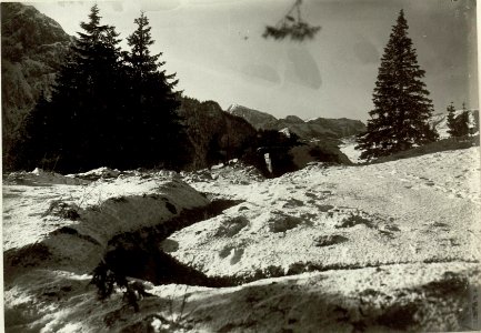 Laufgraben mit Vorposten gegen die Anhänge von Punta Cul di Cretta und Monte Persadia (BildID 15464221)