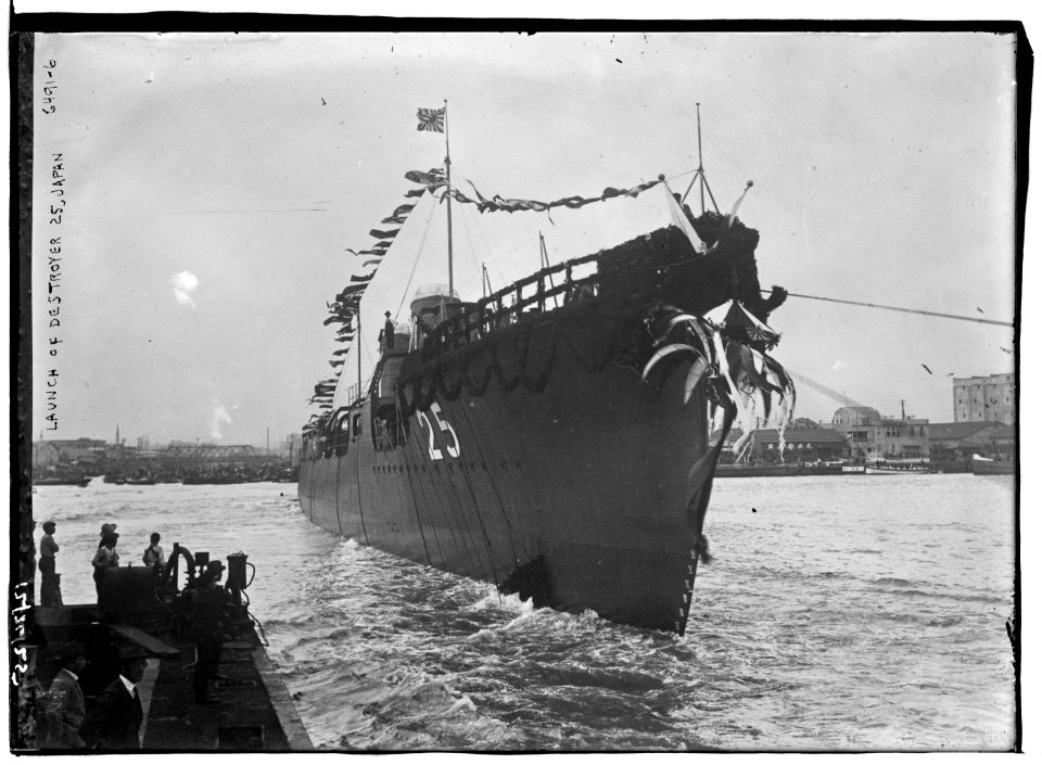Launch of destroyer 25, Japan LCCN2014719012