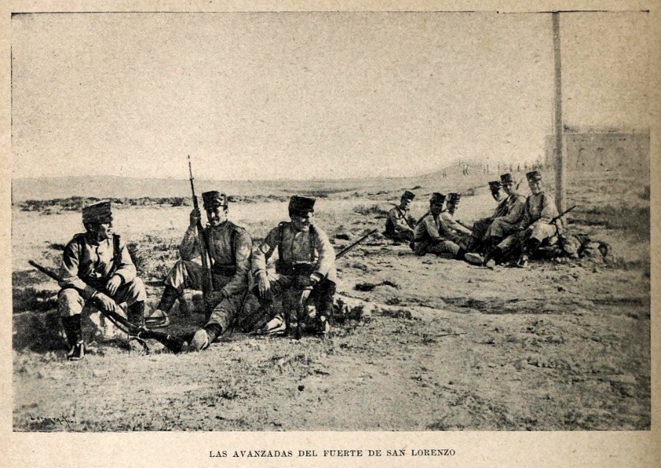 Las avanzadas del Fuerte de San Lorenzo. Melilla, fotografía remitidas por el Sr. Compañy, Blanco y Negro, 04-11-1893 (cropped)