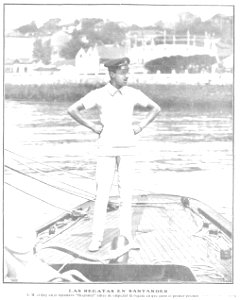 Las regatas en Santander, de Campúa, Nuevo Mundo, 27 de julio de 1911