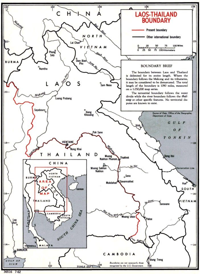 Laos - Thailand border