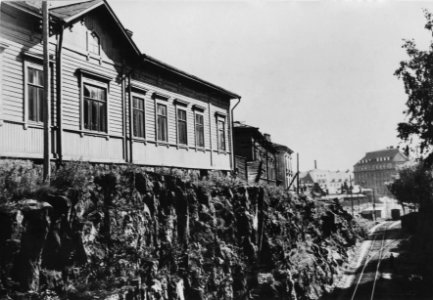 Lapinlahdenkatu 14. Satamaradan leikkaus nähtynä Lapinlahdenkadun ylikäytävältä - N38482 - hkm.HKMS000005-km0030lq