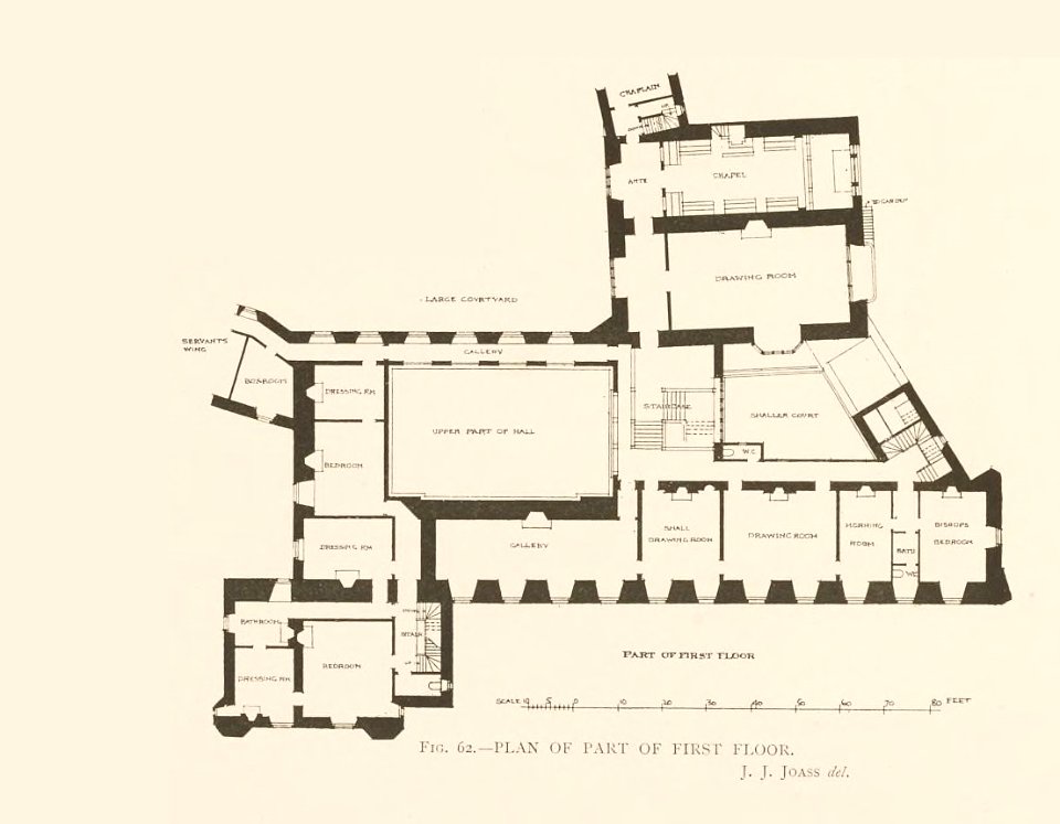 Later Renaissance Farnham Castle First Floor Plan Page 50 (cropped) 0089