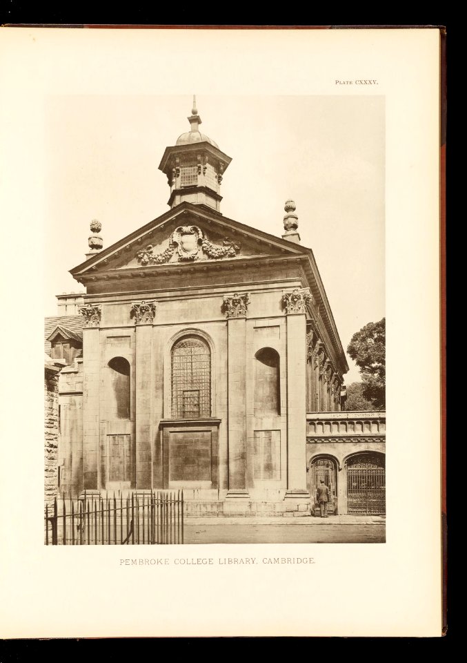Later Renaissance Pembroke College Library Cambridge Plate 135 0166
