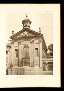 Later Renaissance Pembroke College Library Cambridge Plate 135 0166