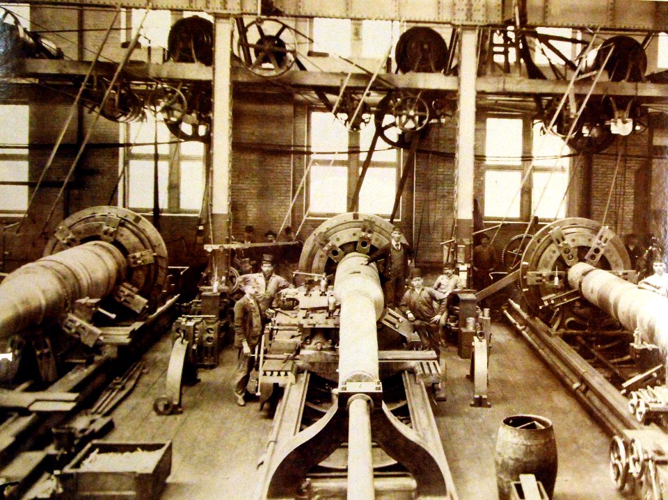 Lathe factory, Gun shop, Naval Gun Factory, Washington Navy Yard, Washington D.C. (25564971062)