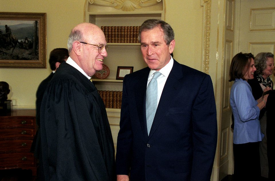Laurence Silberman and George W. Bush