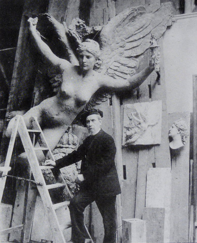 Laurent Marqueste vers 1900 atelier