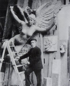 Laurent Marqueste vers 1900 atelier
