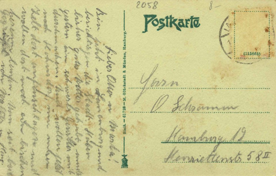 Lauenburg (Elbe), Schleswig-Holstein - Hohnstorfer Strand (back) (Zeno Ansichtskarten)